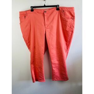 Woman Within Coral Ankle Pants Size 34